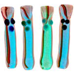 3.5" Rasta Glow Chillum - Image 6