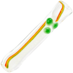 3.5" Rasta Glow Chillum - Image 3