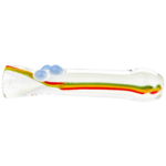 3.5" Rasta Glow Chillum - Image 4