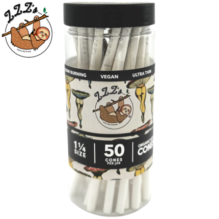 ZZZ's 1 ¼ Cones 50pk Jar - "Shroom Booties"