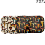 ZZZ's Rolling Tray w/ Magnetic Cover - "Shroom Booties" (7x11) - Image 3