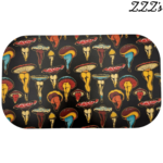ZZZ's Rolling Tray w/ Magnetic Cover - "Shroom Booties" (7x11) - Image 4