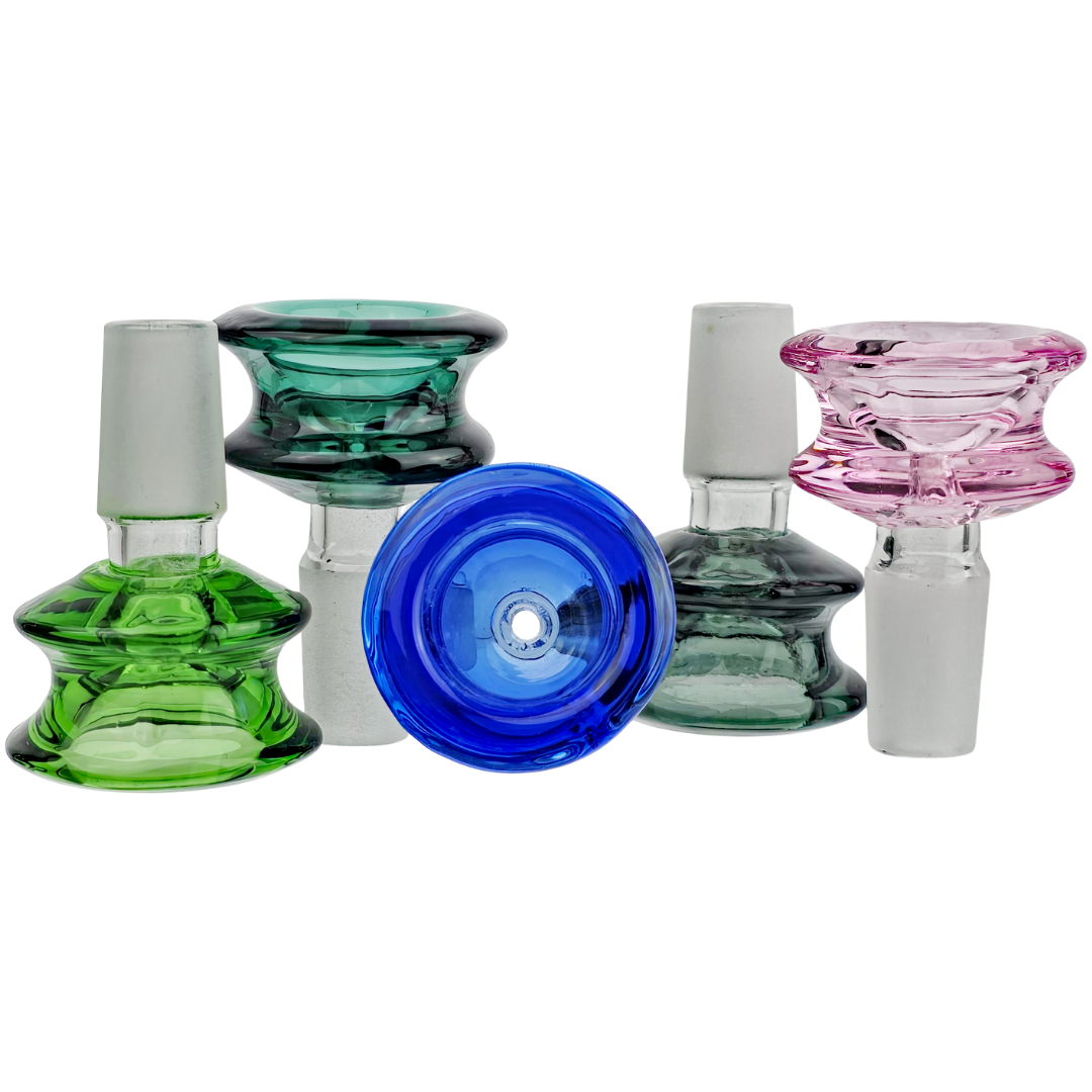 A19104-14 WEED BOWLS 2" 14mm Color Hourglass Flower Bowl - Image 1