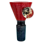 2.5" 14mm Full Color w/ Dichro Marble Flower Bowl - Image 2