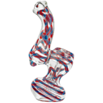4" Twisted Cane Mini Bubbler - Image 7