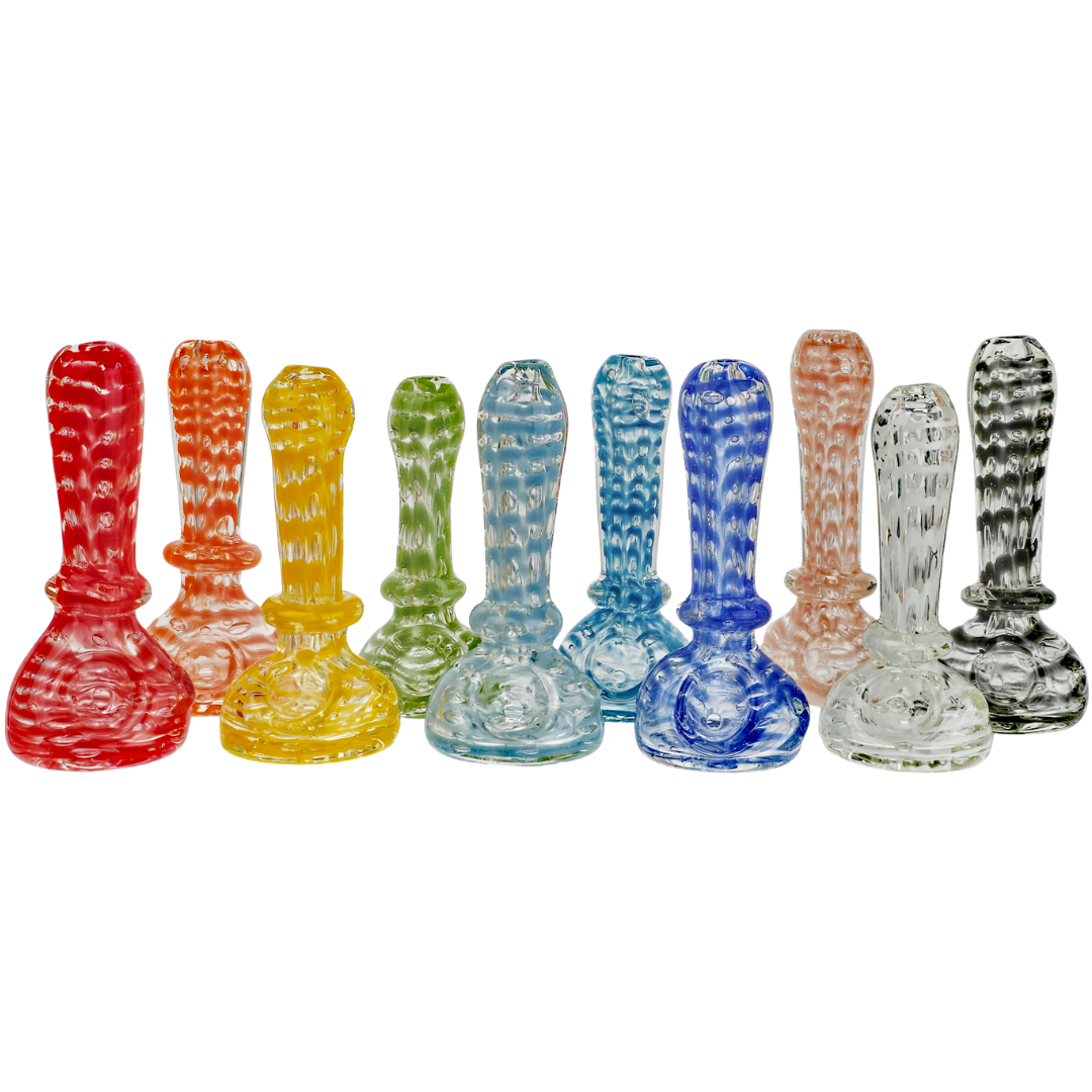 DP HP-354 WEED PIPES 4.5" Wrap & Rake Bubble Trap Hand Pipe - Image 1