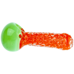 5" Two-Tone Clear Dot Hand Pipe - Image 2