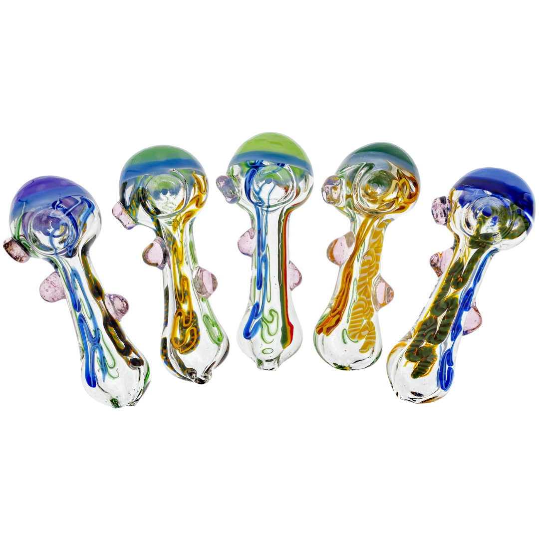 DT HP-359 WEED PIPES 5" Inside Out Cane Hand Pipe - Image 1