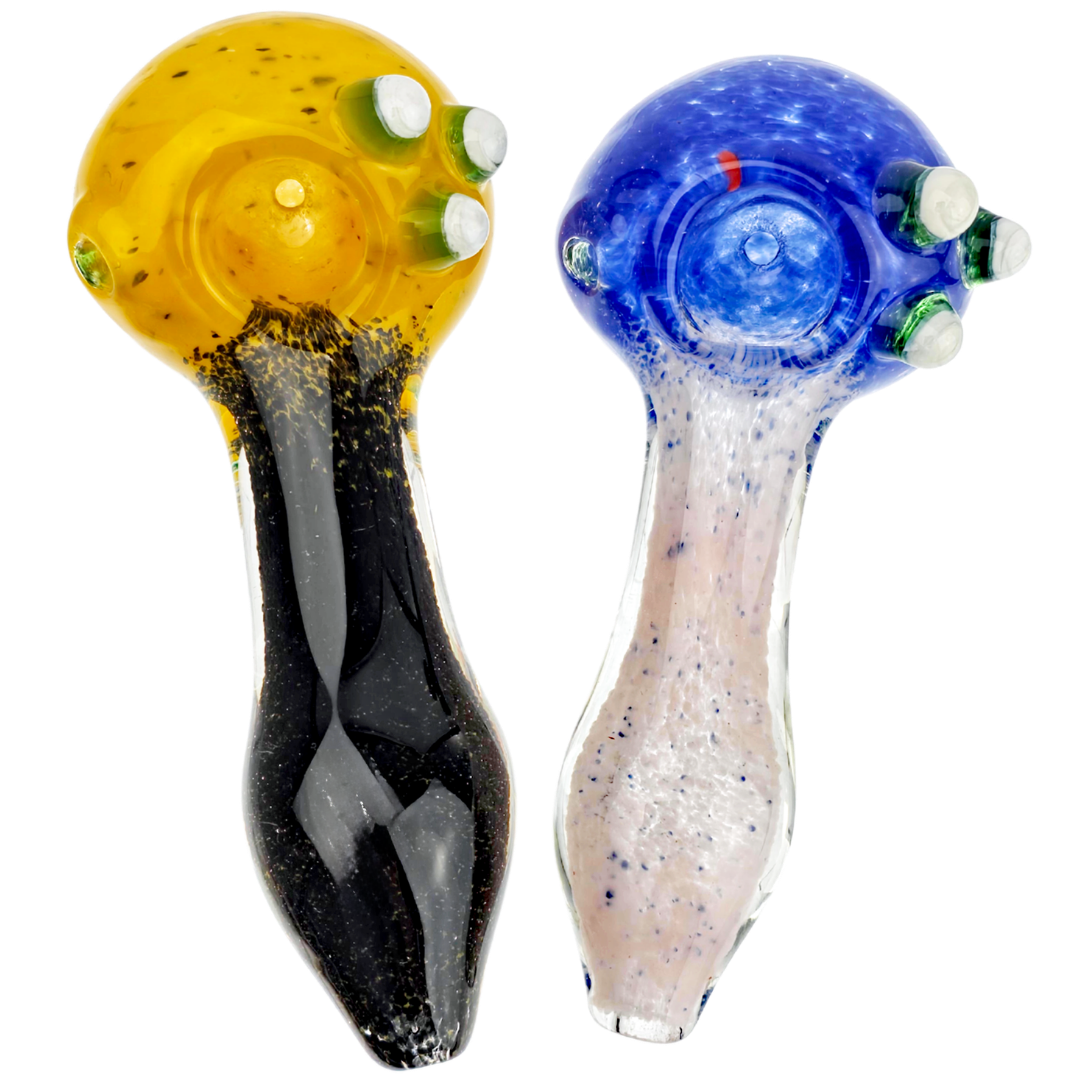 DT HP-363 WEED PIPES 5" Two-Tone Frit Cone Hand Pipe - Image 1
