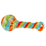 5" Frit Color Swirl Hand Pipe - Image 4