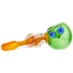 5.5" Solid Color Head w/ Twisted Body Hand Pipe - Image 3