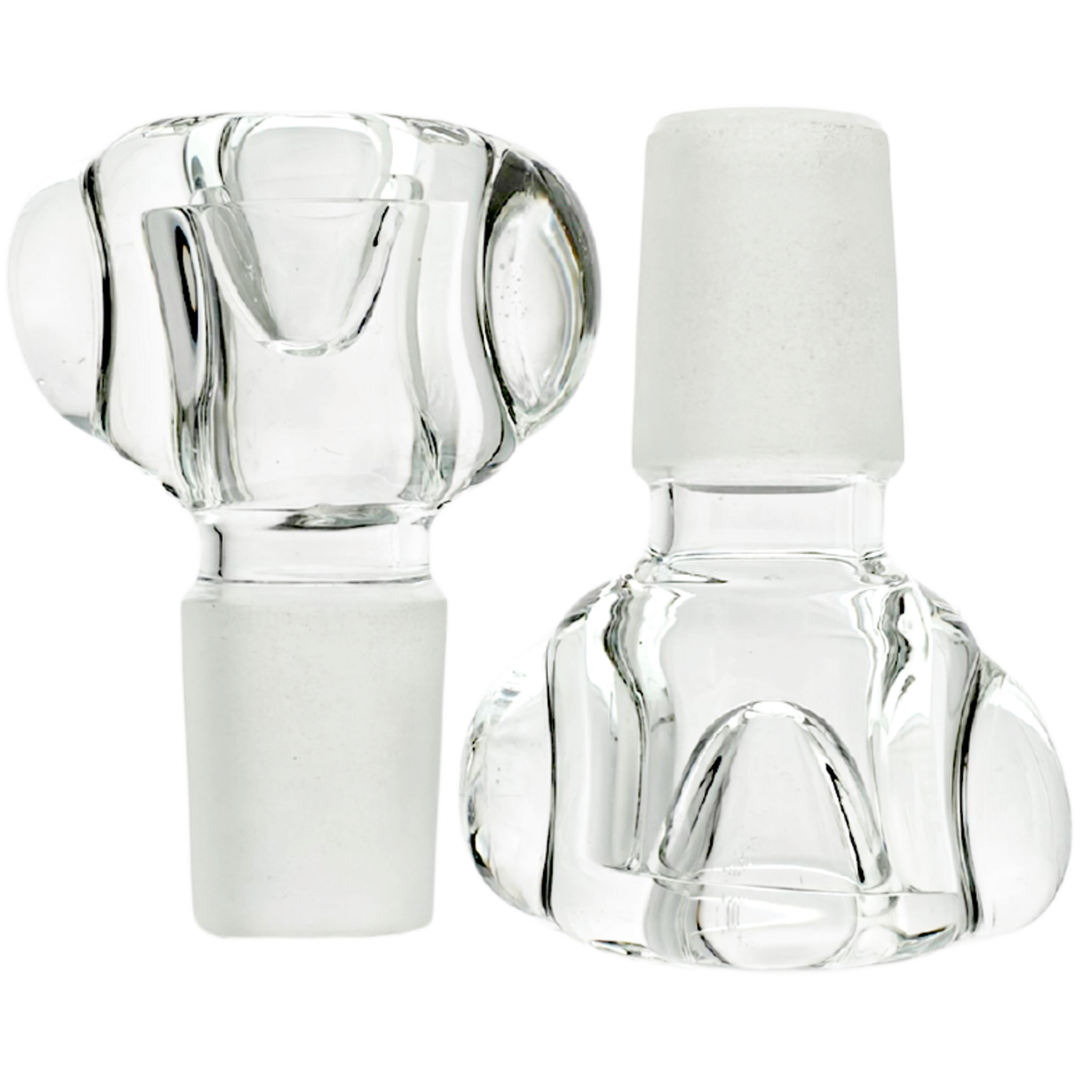 S1-18 CANNABIS BOWLS 2" 18mm Thick Clear Flower Bowl - Image 1