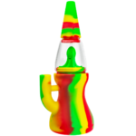 7" Silicone Lava Lamp w/ Glass Body Bong - Image 2