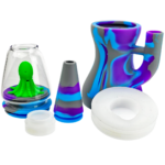 7" Silicone Lava Lamp w/ Glass Body Bong - Image 3