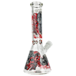 10" Graffiti Skull Decal Beaker - Image 2