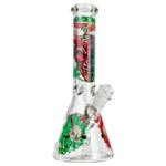 10" Graffiti Skull Decal Beaker - Image 5