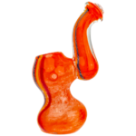 4" Frit Rasta Stripe Mini Bubbler - Image 3