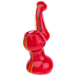 4" Frit Rasta Stripe Mini Bubbler - Image 2