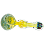 4.5" Frit Fume Squiggle Line Orb Hand Pipe - Image 5