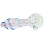4.5" Frit Spiral Line Hand Pipe - Image 3