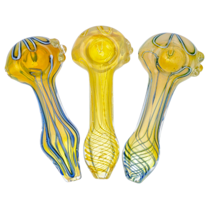 4.5" Fume w/ Color Linework Hand Pipe