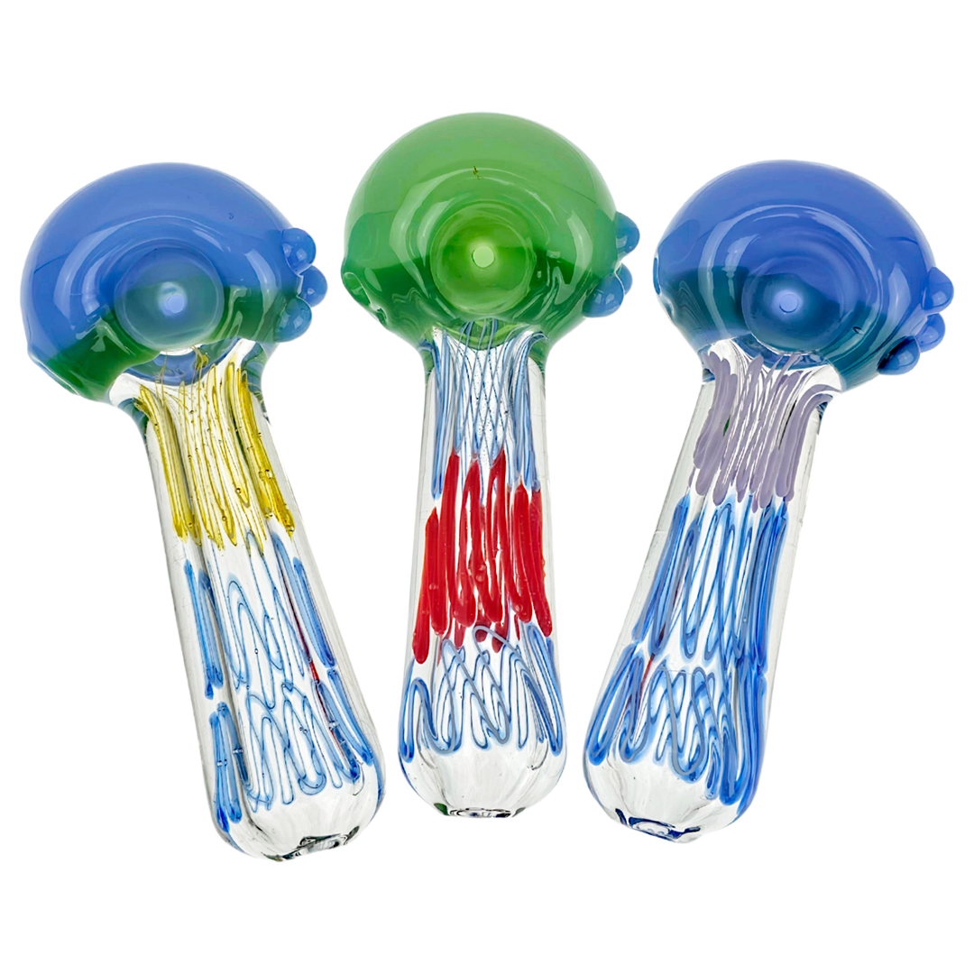 DT HP-390 WEED PIPES 5" Multicolor Hand Pipe - Image 1