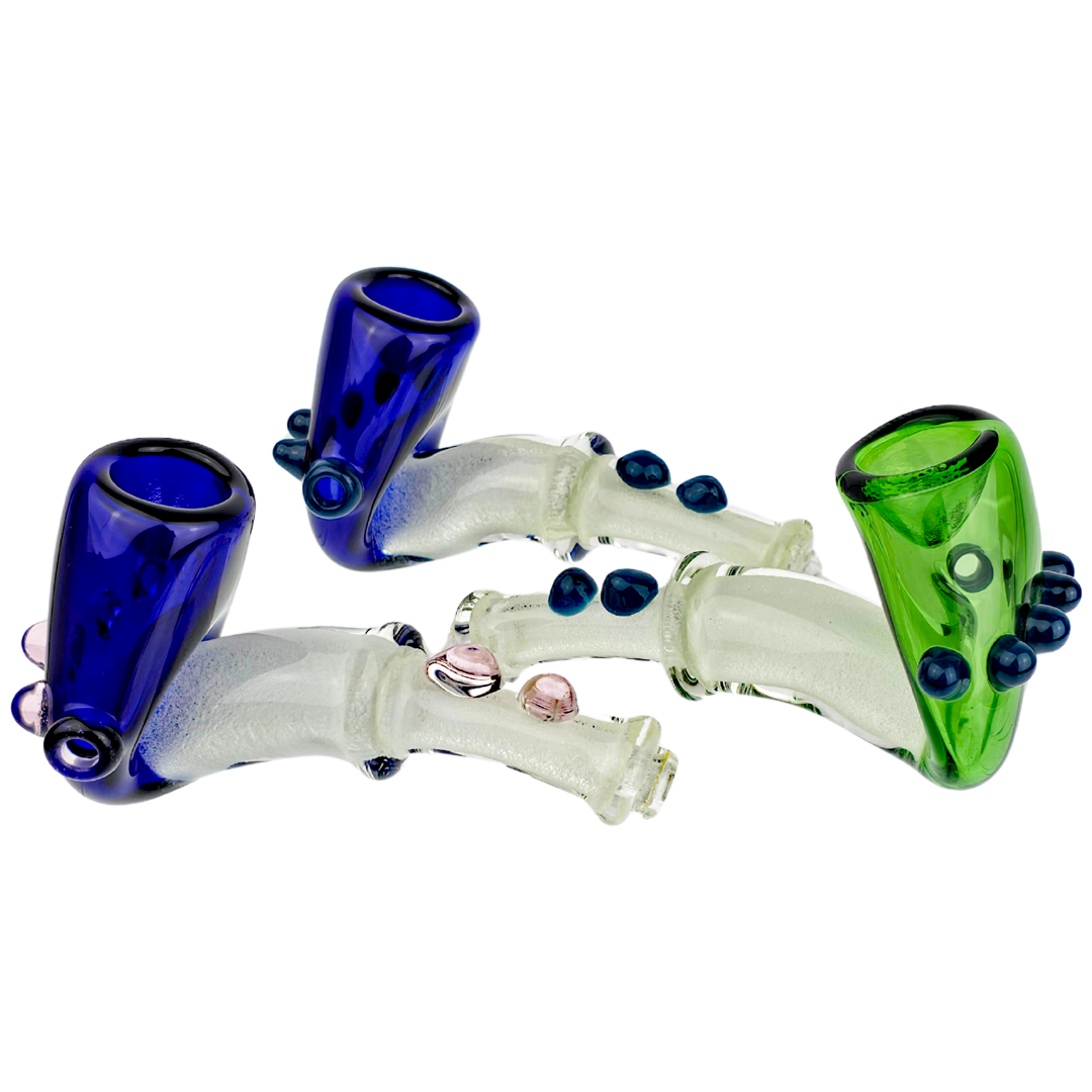 DT HP-393 WEED PIPES 5" Two-Tone Sherlock Hand Pipe - Image 1