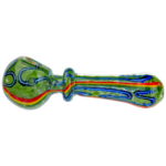 5" Frit Color Line Maria Hand Pipe - Image 4