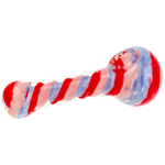 5" Multicolor Frit Inner Spiral Hand Pipe - Image 2