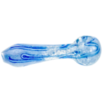 4" Frit w/ Color Squiggles Hand Pipe - Image 5