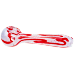4" Frit w/ Color Squiggles Hand Pipe - Image 4