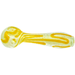 4" Frit w/ Color Squiggles Hand Pipe - Image 6