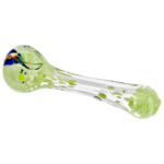 4.5" Frit Color & Clear Hand Pipe - Image 3