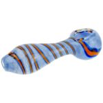 4.5" Color Frit Rasta Line Hand Pipe - Image 4