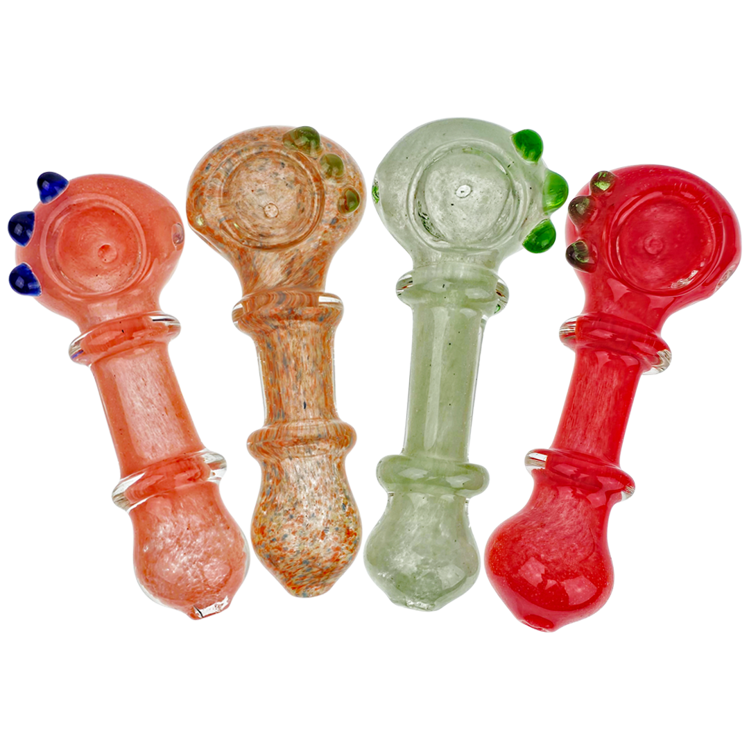 DT HP-410 PIPES 4.5" Frit Maria Color Accent Hand Pipe - Image 1
