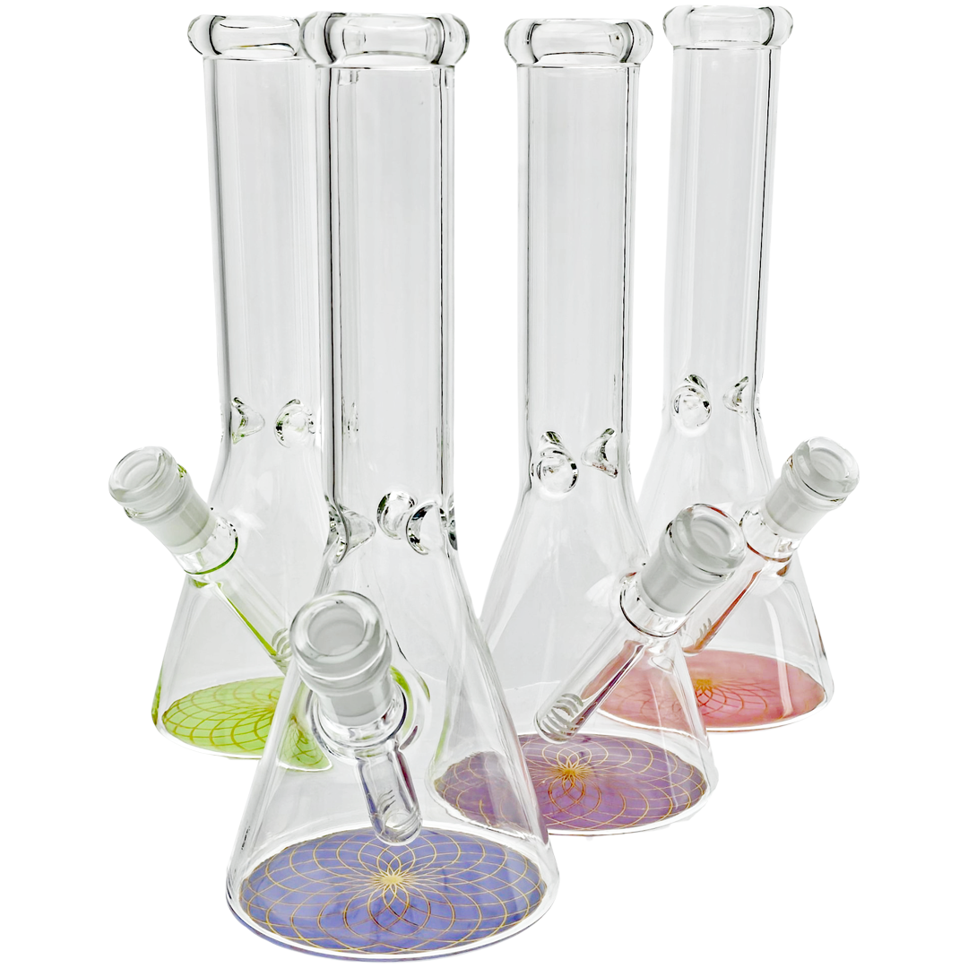 FGP6801 WEED BONGS 10" Retticello Base Decal Beaker - Image 1