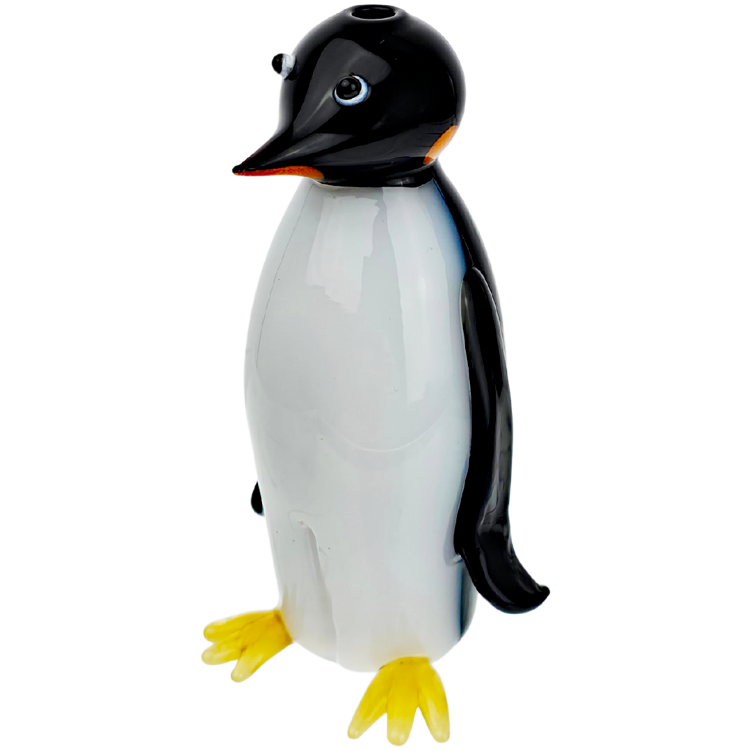 GHP1032 PENGUIN PIPE 4.5" Sculpted Penguin Hand Pipe - Image 1