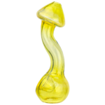 4.5" Silver Fume Stand Up Mushroom Pipe - Image 2