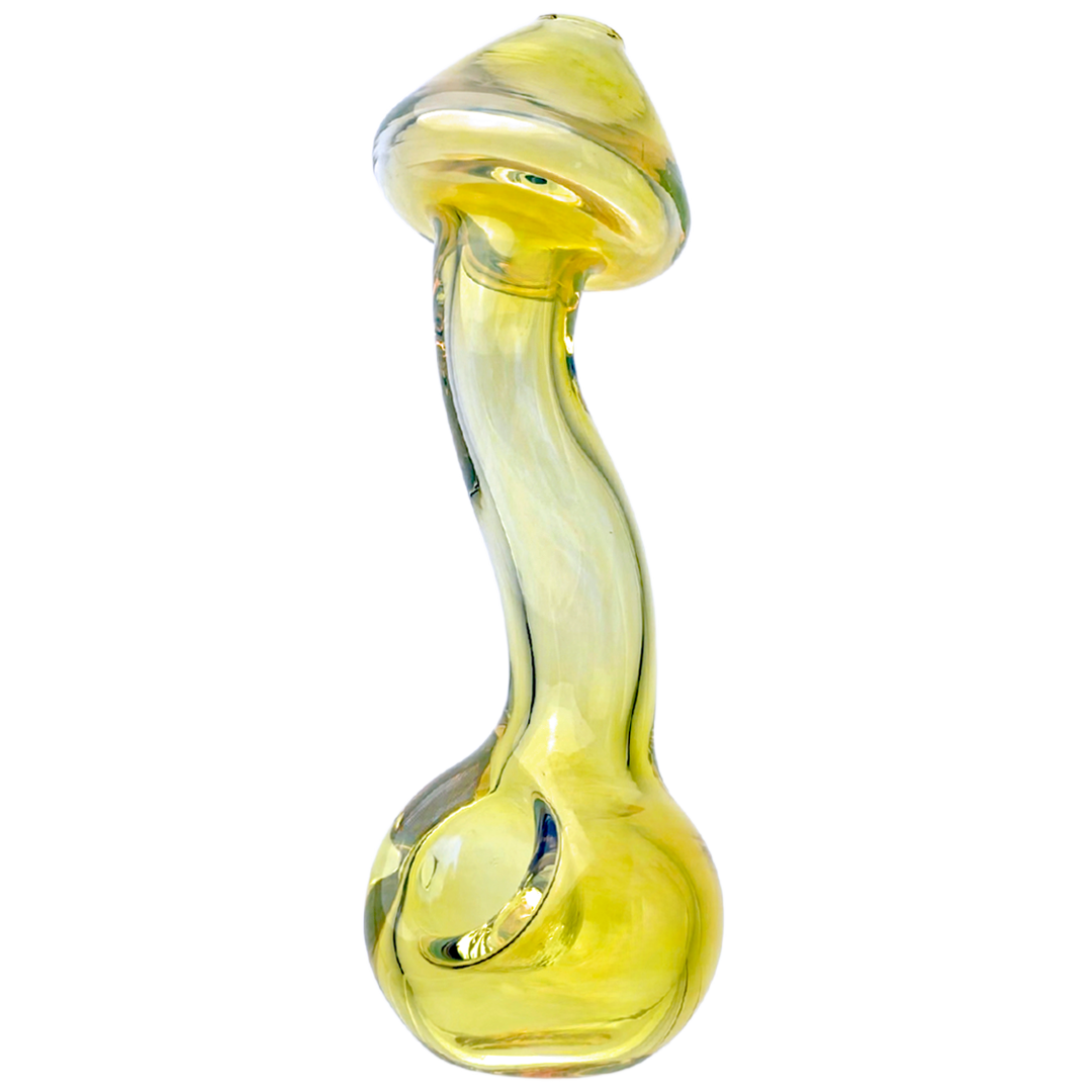 GHP1713 PIPE 4.5" Silver Fume Stand Up Mushroom Pipe - Image 1