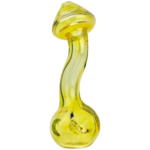 4.5" Silver Fume Stand Up Mushroom Pipe - Image 3