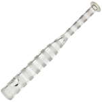 18" Clear Sandblast Lines Baseball Bat Pipe