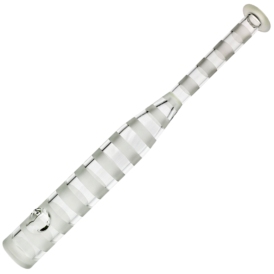 GHP2171-18” PIPE 18" Clear Sandblast Lines Baseball Bat Pipe - Image 1