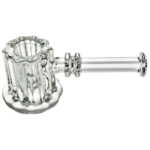 4.5" Clear Heavy Scallop Hammer Pipe - Image 3