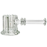 4.5" Clear Heavy Scallop Hammer Pipe - Image 2