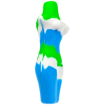 3.5" Color Silicone Naked Lady Nectar Straw - Image 3