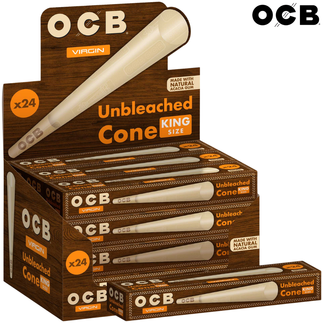 24OVKSCN OCB Unbleached King Cones 24 Pack - Image 1