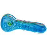 4" Color Frit Rasta Spiral Hand Pipe - Image 2