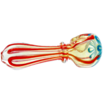 4" Fume Color Flower Maria Hand Pipe - Image 3