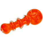 4" Frit Triple Maria Body Hand Pipe - Image 3