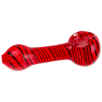 4" Two-Tone Color Swirl Hand Pipe - Image 2